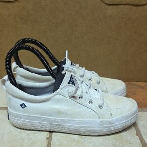 Sperry Off-White Canvas Sneakers